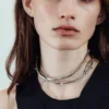 Thorn Choker Necklace – Dusty Light/Grey