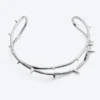 Thorn Choker Necklace – Dusty Light/Grey