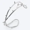 Thorn Choker Necklace – Dusty Light/Grey