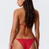 Tie Bikini Tanga Bottoms – Bright Red