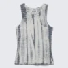 Tie-Dye Fitted Tank Top – Grey Tie-Dye