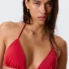 Tie Triangle Bikini Top – Bright Red