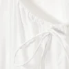 Tiered Cotton Poplin Maxi Dress – White