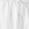 Tiered Maxi Poplin Skirt – White