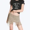 Tight Graphic Mini T-Shirt – Black – Bunny