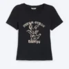Tight Graphic Mini T-Shirt – Black – Bunny