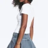 Tight Graphic Mini T-Shirt – White – White Bunny
