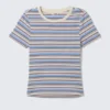 Tight Mini T-Shirt – Blue/Pink Multi Stripe