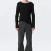 Time Stretch Loose Bootcut Jeans – Elegie Black – Black