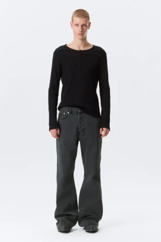 Time Stretch Loose Bootcut Jeans – Elegie Black – Black