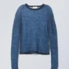 Tina Sweater – Black & Blue