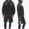Toffs Loose Fit Football Hoodie – Dark Black