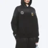 Toffs Loose Fit Football Hoodie – Dark Black