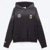Toffs Loose Fit Football Hoodie – Dark Black