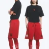 Toffs Relaxed Jersey Football Shorts – Bright Red
