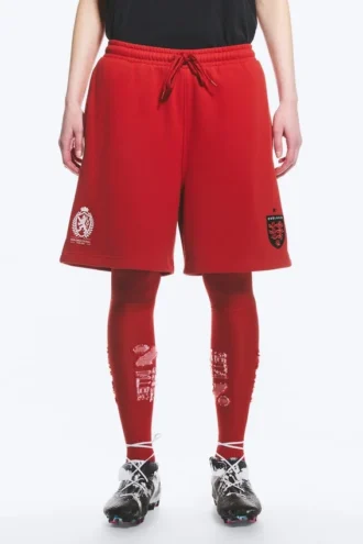 Toffs Relaxed Jersey Football Shorts – Bright Red