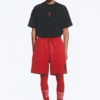 Toffs Relaxed Jersey Football Shorts – Bright Red
