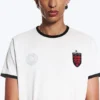 Toffs Slim Fit Football Tee – White