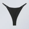 Tori Piercing Tanga Thong – Black