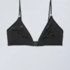 Tori Piercing Triangle Bra – Black
