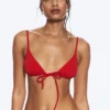 Triangle Bikini Top – Bright Red