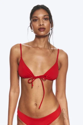 Triangle Bikini Top – Bright Red