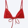 Triangle Bikini Top – Bright Red