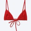 Triangle Bikini Top – Bright Red