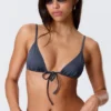 Triangle Bikini Top – Dark Blue