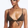 Triangle Bikini Top – Dark Brown