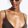 Triangle Bikini Top – Dark Brown