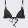 Triangle Bikini Top – Dark Brown
