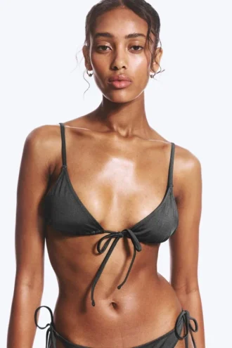 Triangle Bikini Top – Dark Grey