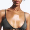Triangle Bikini Top – Dark Grey