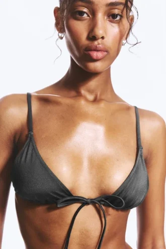 Triangle Bikini Top – Dark Grey