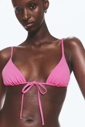 Triangle Bikini Top – Pink