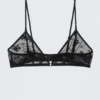 Triangle Lace Bra – Black