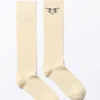 Tribal Heart Knee High Socks – Beige – Tribal Heart