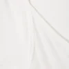 Triple-Layered Long-Sleeved Cotton Top – White