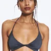 Turn Halter Bikini Top – Dark Blue