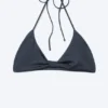 Turn Halter Bikini Top – Dark Blue