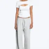 Turned Terry Trousers – Light Dusty Grey Melange