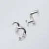 Twisted Swirly Earrings – Silver-Coloured