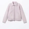 Two-Way Zip Oxford Jacket – Light Dusty Purple