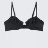 Underwired Padded Bikini Top – Black