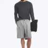Uno Loose Suit Shorts – Light Dusty Grey