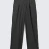 Uno Loose Suit Trousers – Dark Grey