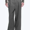 Uno Loose Suit Trousers – Dark Grey Melange