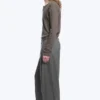Uno Loose Suit Trousers – Dark Grey Melange