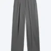 Uno Loose Suit Trousers – Dark Grey Melange